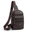 PU Chest Bag Multifunctional Men's Mobile Phone Shoulder Bag Outdoor Crossbody Bag