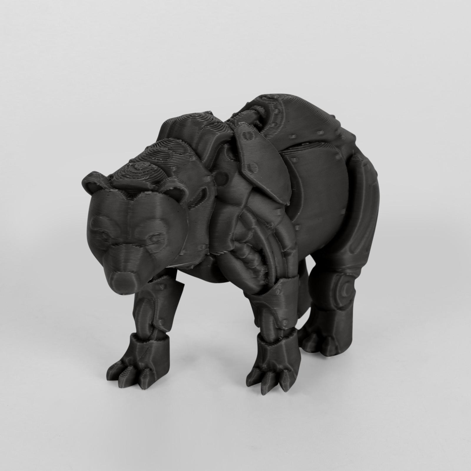 

Механические игрушки-животные, напечатанные на 3D-принтере, украшения для дома, модельные игрушки One Size чёрный