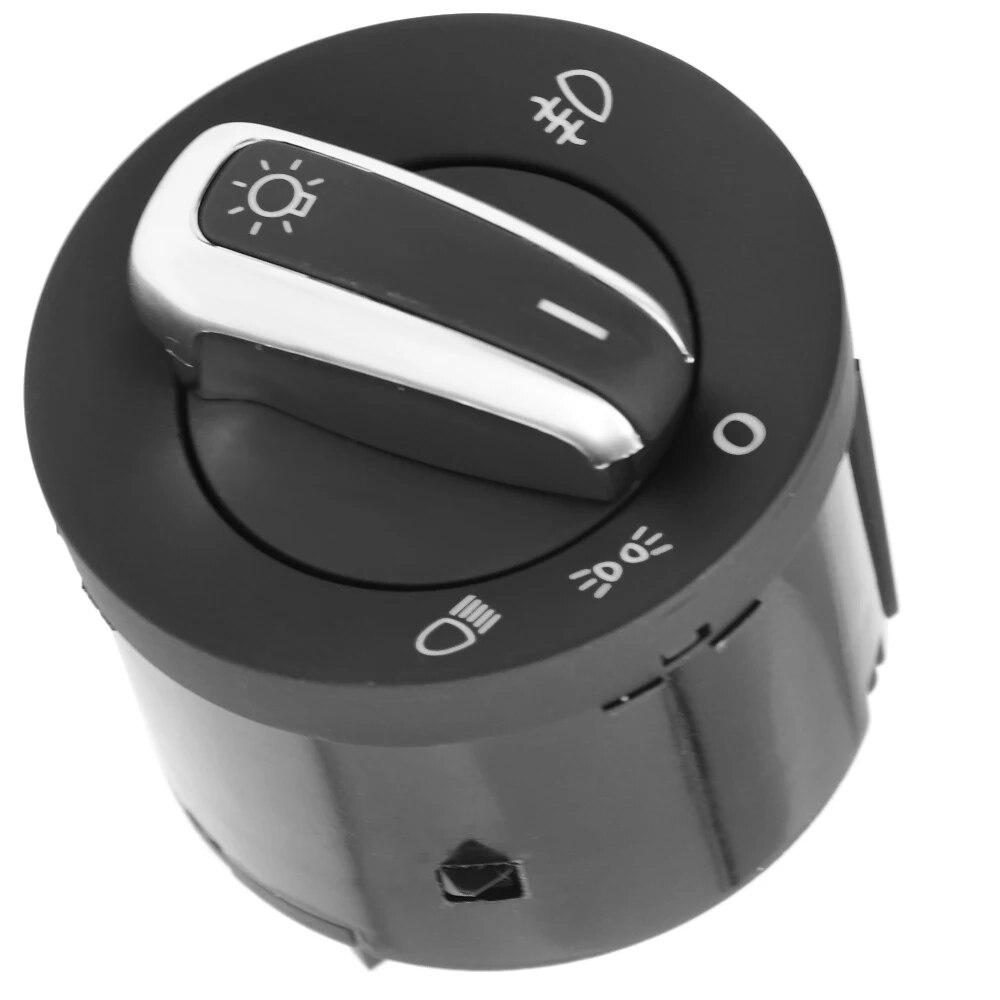 5ND941431A 5ND941431B 5ND941431C for VW Golf Jetta MK5 MK6 GTI Passat B6 B7 CC Touran Caddy Tiguan Car Chrome Headlight Switch