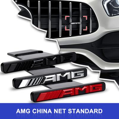 1pz Emblema AMG ABS Badge Griglia Emblema Griglia Accessori Modifica per Mercedes Benz W211 W203 W204 W210 W124 AMG W202 W212