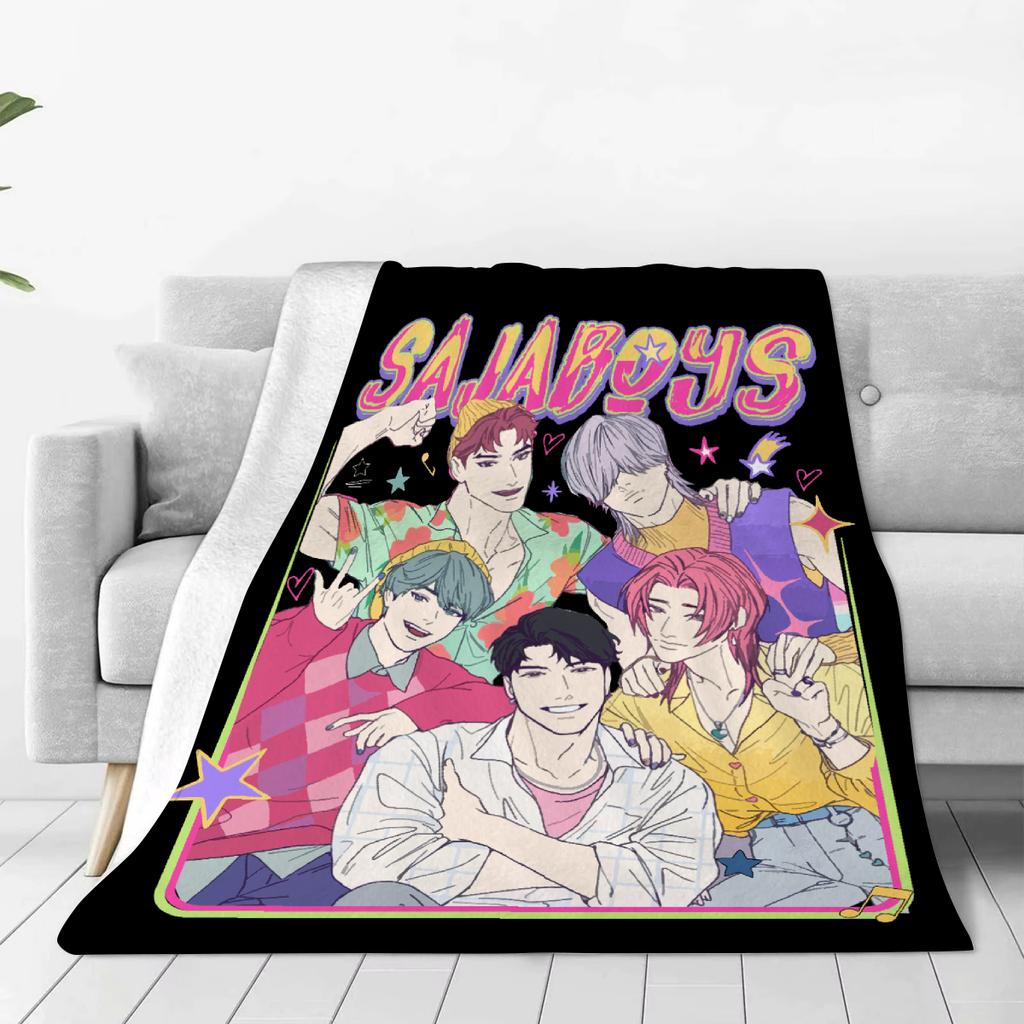 K Pop Demon Hunters Huntrix Saja Boys Blanket Super Warm Comfortable Throw Blanket  For Girls Boys Living Room Flannel Bedspread