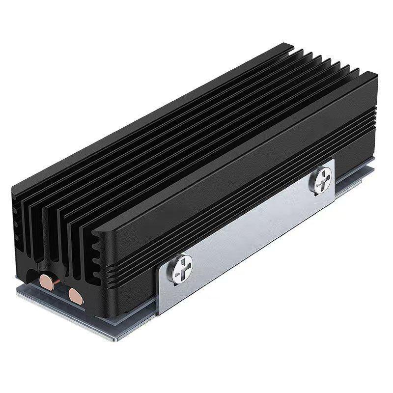 Dual Copper Tube M.2 NVMe SSD Heatsink Aluminum Alloy 2280 CPU Cooler