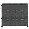 VidaXL Laundry Basket with Wheels Grey 66x35x60 Cm Woven Resin 372046