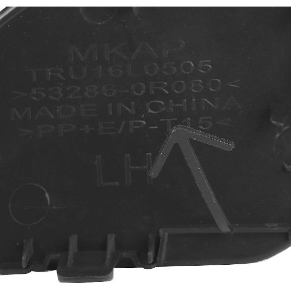 Aramox Tow Hook Cover Fit for 16‑18,2Pcs ABS Front Bumper Tow Hook Eye Cover OE:53285‑0r080/53286-0r080