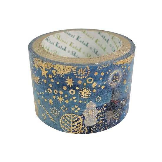 Seal Made in Japan Foil-Stamped Kenji Miyazawa Night on the Galactic Railroad Kirapika Masking Tape