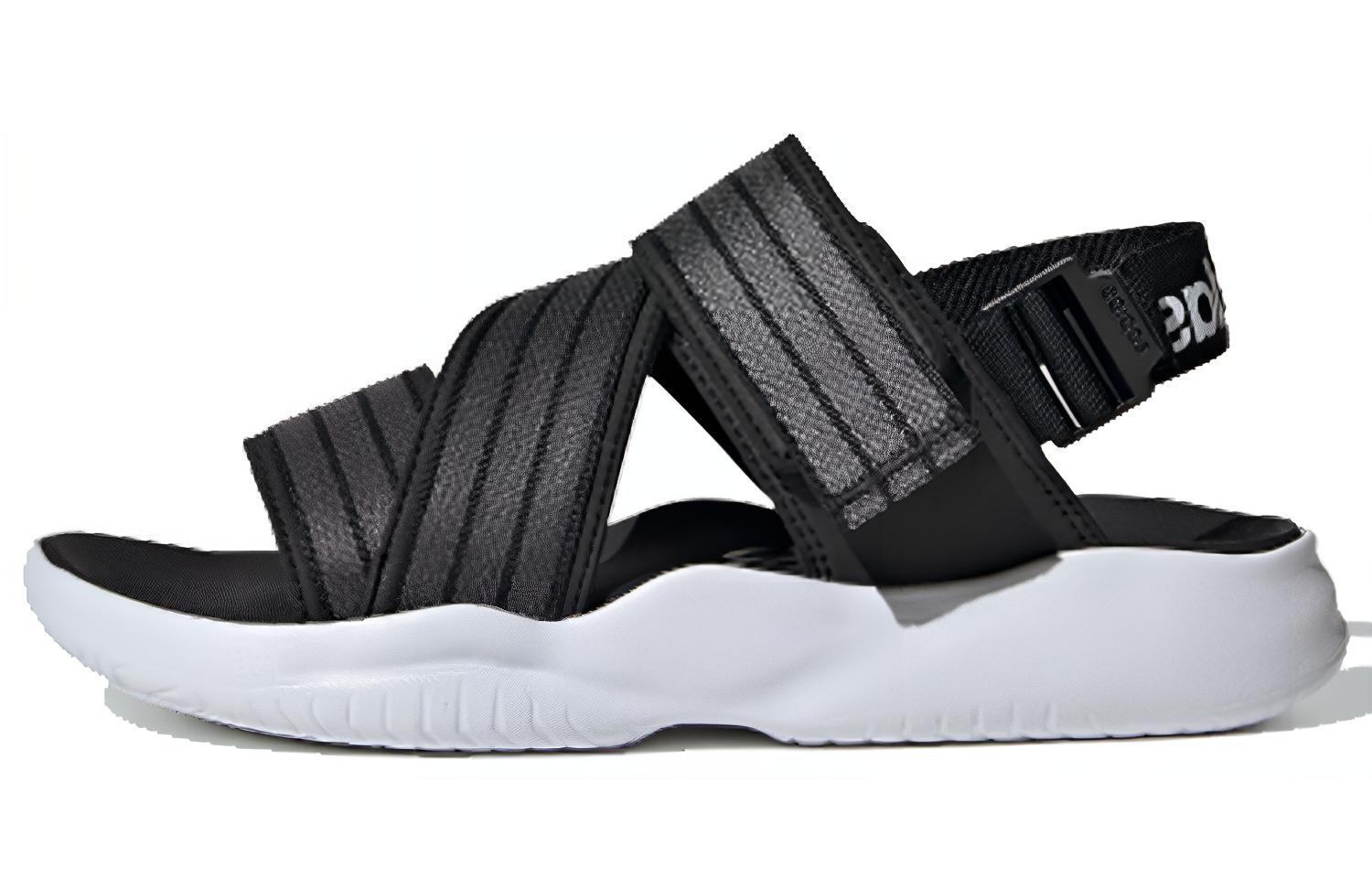 Adidas 90s Sandal Velcro Casual Black Gray White Sandals Black Grey White Women s EG7647 36⅔