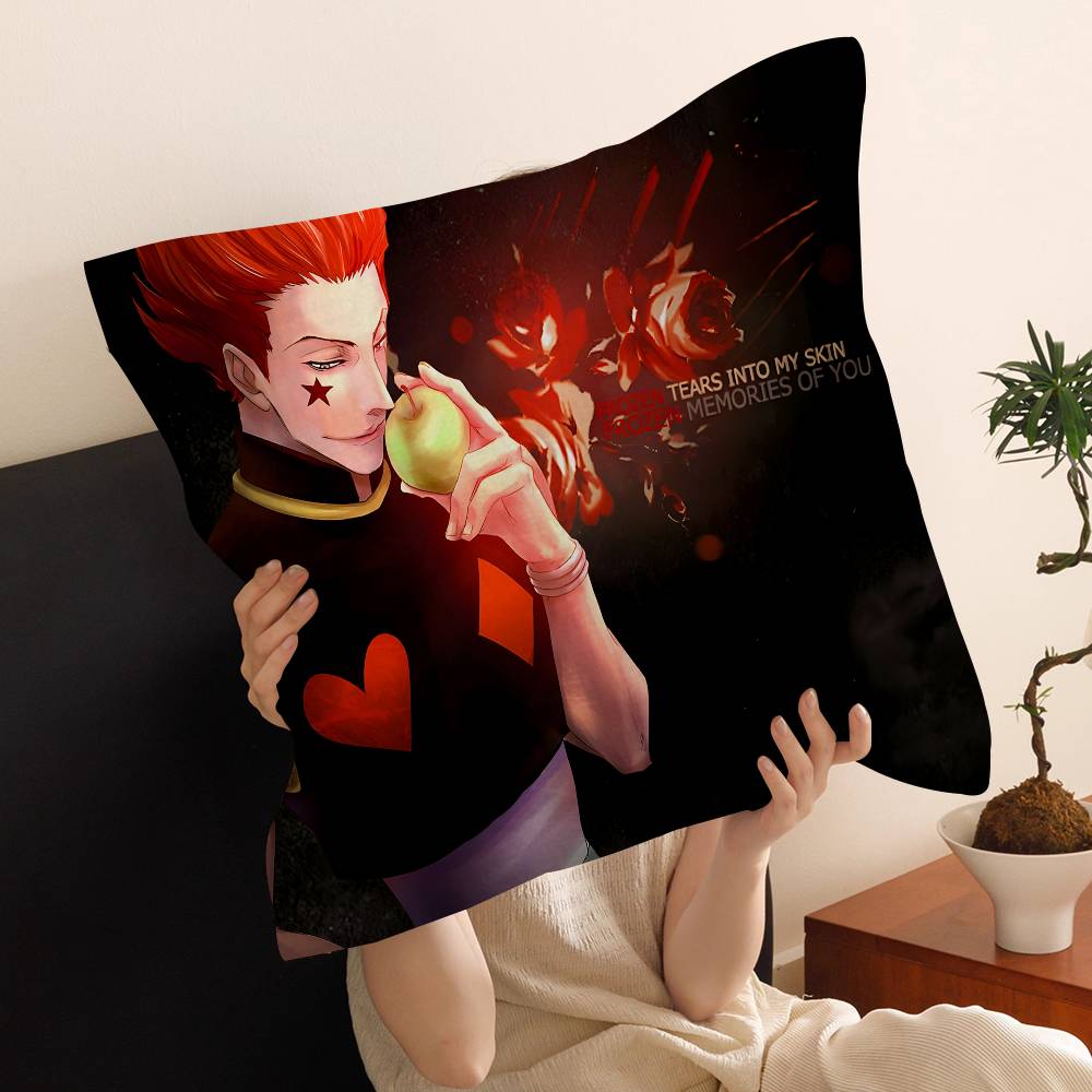 

Anime Hisoka Hunter X Hunters Maple Design Cushion Cover Happy Autumn Harvest decor Holiday Decorati Pillow Cover 30x30 cm