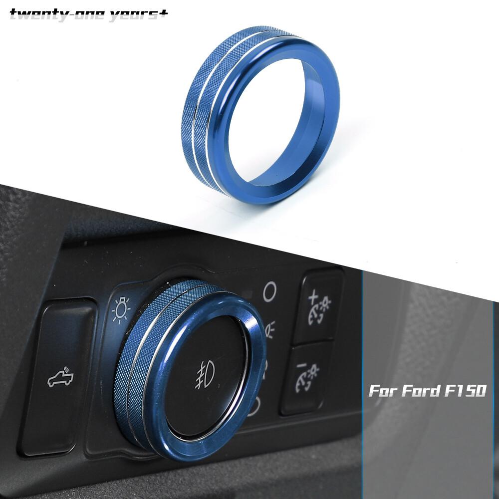 Headlight Switch Knob Cover Ring For Ford F150/Bronco/Bronco Sports 2021+ Blue