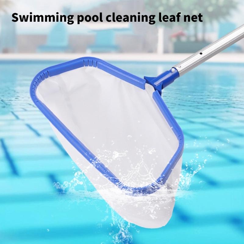 Pool Skimmer Net Rake Deeper Net Mesh Pool Net for Cleaner Leaves Debris Swimming Pool Skimming Leaf Removal Pocket