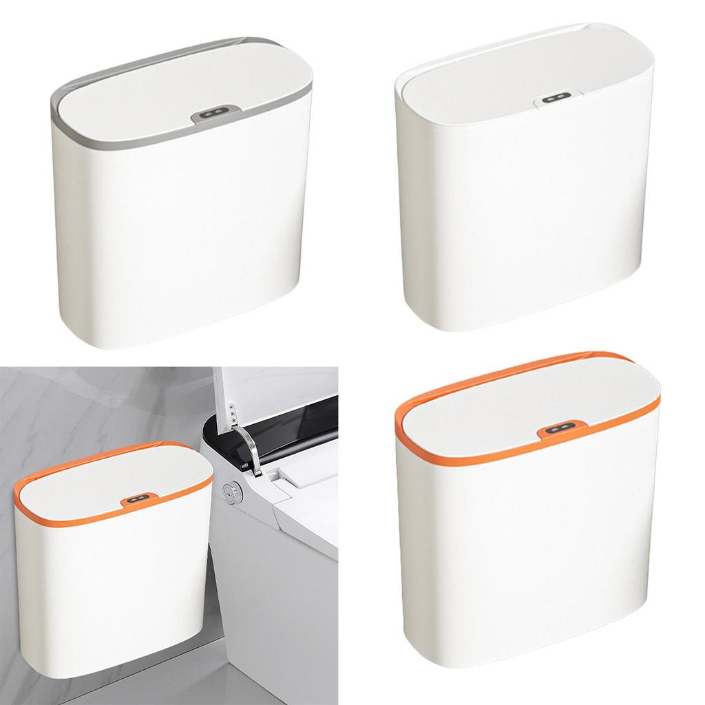 Automatic Garbage Bucket Kitchen Toilet Wastebasket with Lids Intelligent Induction Trash Bin for Laundry Living Room