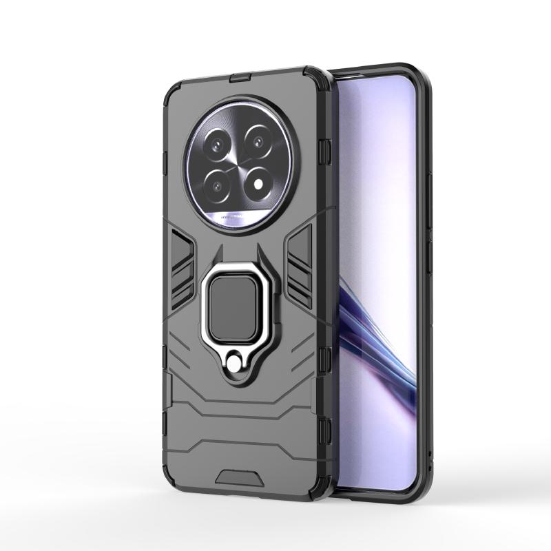 

Металлический автомобильный держатель-кольцо с вращением на 360° Чехол для телефона для Realme C67 C65 C63 C55 C53 C35 C33 C31 C25Y C21Y 12 11 10 9 8 i Pro Задняя крышка For Realme 12 чёрный