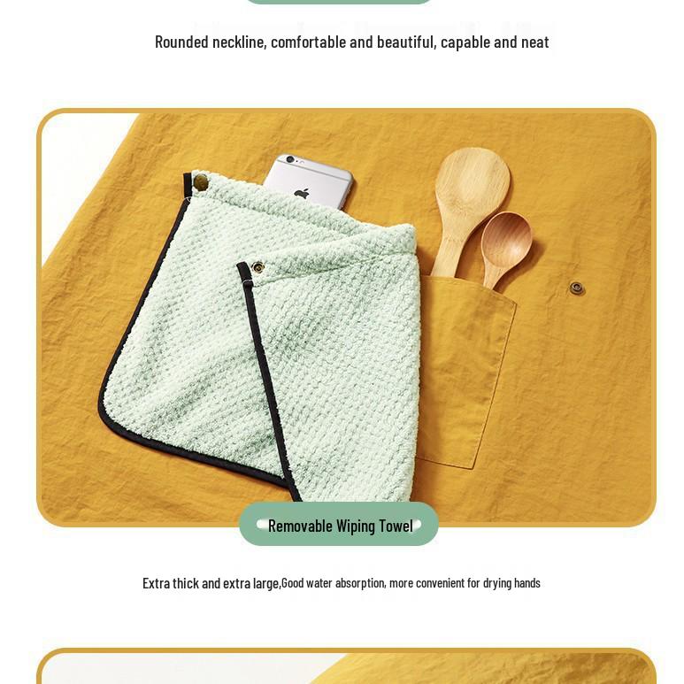 Personalized High-End Water-Repellent Kitchen Apron