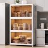 Movable Multi-layer Folding Storage Wardrobe with Wheels