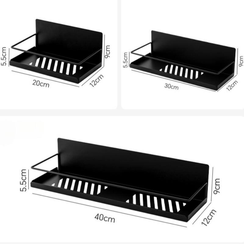 Stanzfreies Küchen-Gewürzregal zur Aufbewahrung Zuhause Wandmontiertes Metall-Gewürzregal Klebe-Hänge-Kleinteile-Organisationshalter