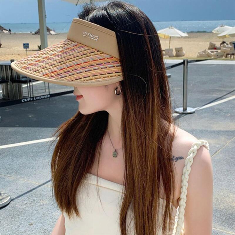 Сенхали Солома Рафия Ротанг Лето Гольф Женщины ivory