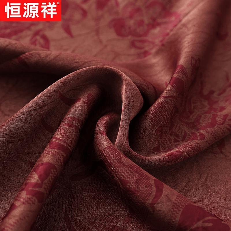 Hengyuanxiang New Chinese Style Stand Collar Seven-Quarter Sleeve Plus Size Shirt