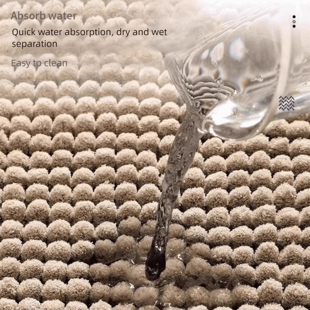 Absorbent Chenille Bathroom Mat Washable Doormat Feet Mat Living Room Carpets  Bedroom