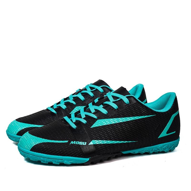 Men Football Boots Long Spikes High Ankle Soccer Shoes TF Outdoor Grass Cleats Soccer Boots Training Sport Football Shoes