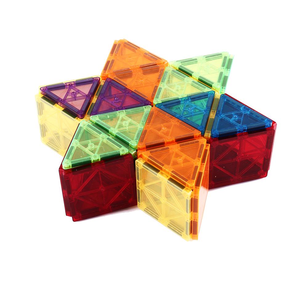 2025 Magnetic Building Blocks: Strong Magnet City Light & Shadow Architecture Stained Glass Tiles