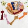 1Pcs Cute Car Keyring Handmade Macrame Heart Shaped Pendant Keychains For Women Wedding Gift
