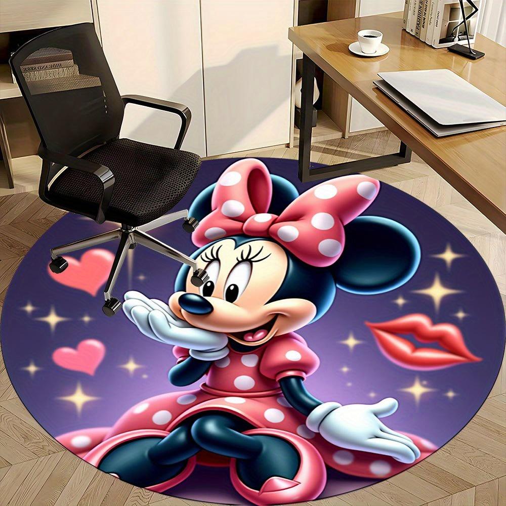 

1pc Adorable Cartoon Design Round Rug - Perfect for Home Office, Living Room Decor, Non-Slip Floor Mat, Ideal Gift Idea -C41102 80cm by 80cm