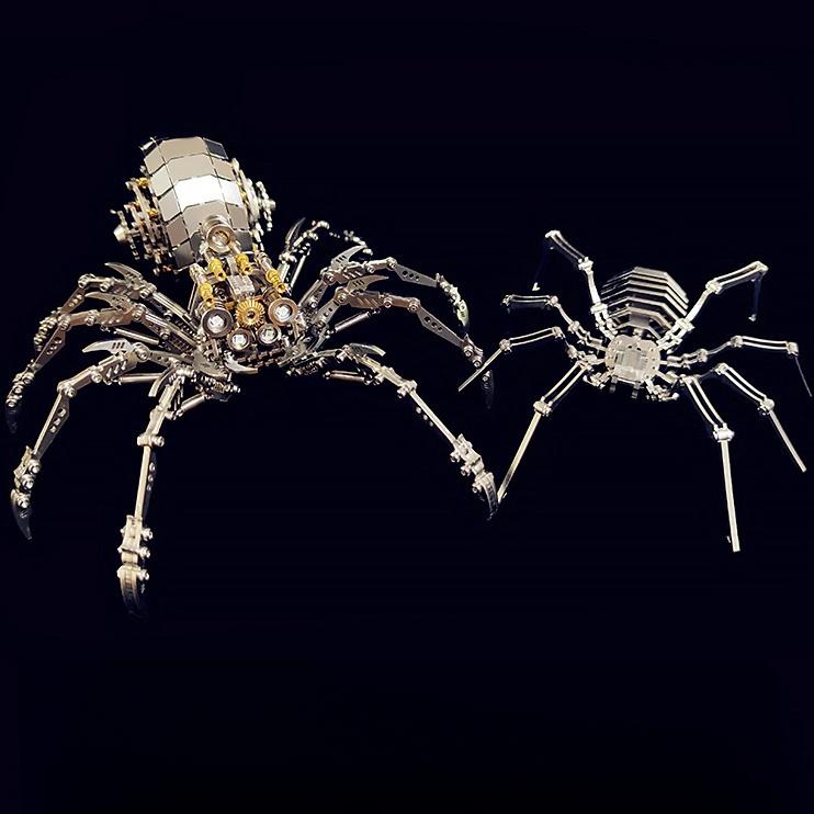 Spider 3D Metal Puzzle Assembly Model, Mechanical Assembly DIY Handmade Jewelry, Birthday Holiday Gift
