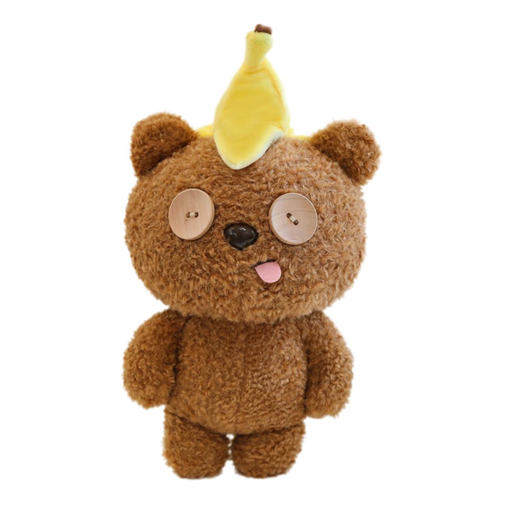Adorable Teddy Bear Plush Toy Soft Cuddly Stuffed Animal Doll For Kids Birthday