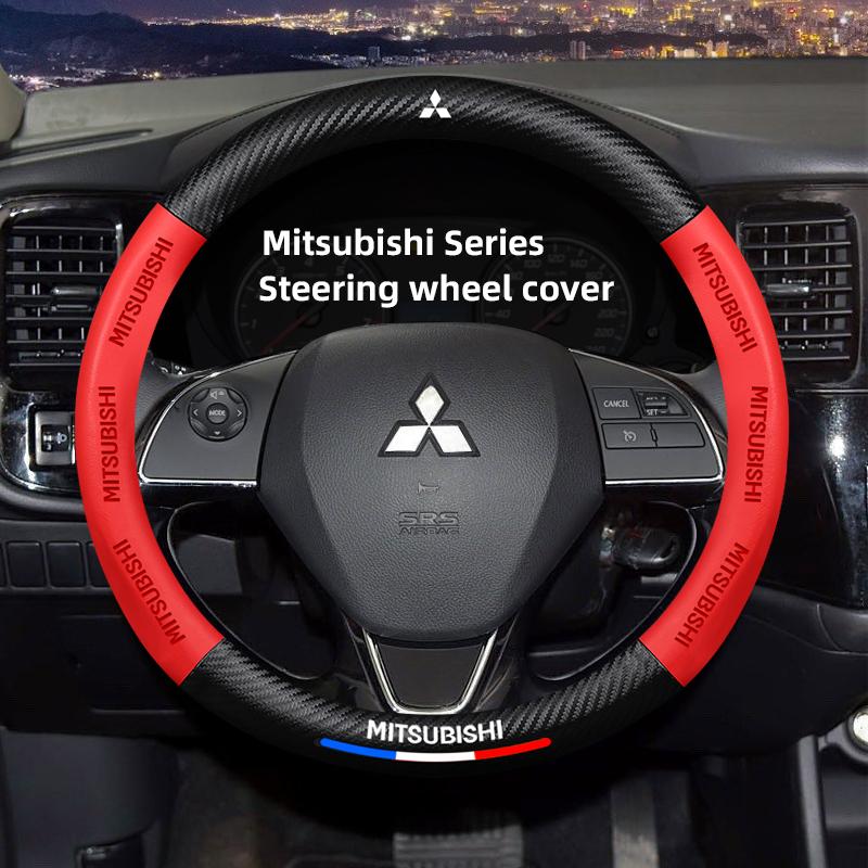 Mitsubishi Exclusive 3D Embossed Anti Slip Steering Wheel Cover For Mitsubishi Xforce ASX L200 Eclipse Cross Outlander Xpander