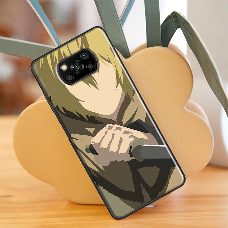 Thorfinn Vinland saga anime Pouzdro Pro Xiaomi Mi 11 Lite 9T 10T 11T Pro POCO X3 Pro X3 GT F1 F2 F3 M4 M3 Pro Pouzdro Kryt