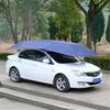 Silver/Blue Car Cover Tent Remote Controll Car Sun Shade Umbrella Roof Cover UV Protection Kits Without Bracket 4.5x2.3 M