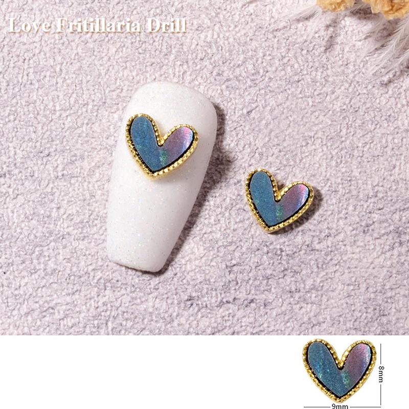 

10 шт., 3D-сердце, подвески для ногтей, ювелирные украшения, Kawaii, дизайн ногтей, классический дизайн ювелирных изделий, металлические аксессуары «сделай сам»