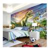 Wandbild Tapete 3D Stereo Wald Tier Dinosaurier Wandbilder Kinderzimmer Jungenzimmer Hintergrund Heimdeko Wandpapiere