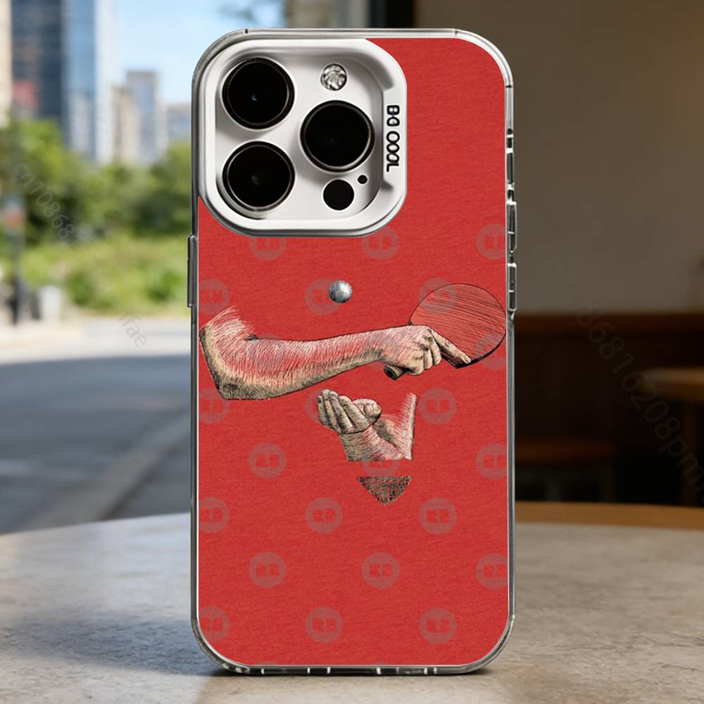 Sport Ping Pong Case for iPhone17 16 15 14 13 12 11 Pro Max Plus Air 16E X XR XS Max Hard Shockproof Bumper Cover