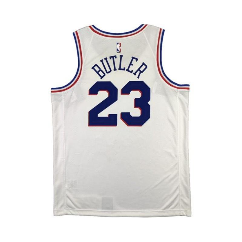 Nike X NBA Collaboration Philadelphia 76ers Swingman Fan Edition Jimmy Butler Ärmelloses Trikot Herren Trikot Weiß BQ1173-104