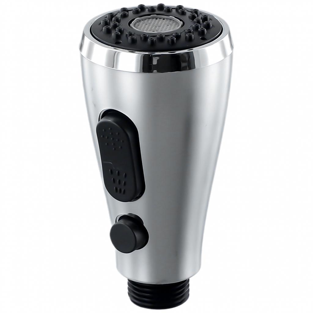 Tap Head Spray Tap Head ABS General 1/2 Inch Rain And Bubbling Style Silver