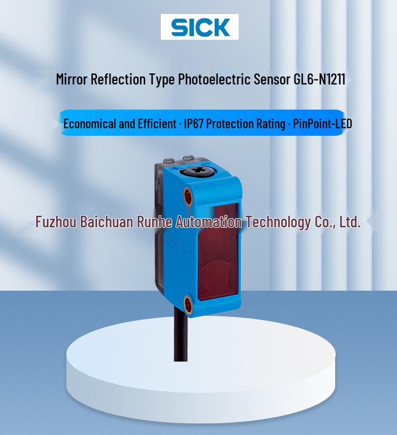 GL6-N1211 Sick Sensor Photoelectric Switch Mirror Reflex 1059923 - Brand New Original, In Stock.