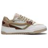 Li Ning 001 BTC PRM Synthetic Leather Abrasion Resistant Breathable Low top Skateboard Shoes Women's White Umber AGCT004-2