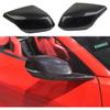Crosselec Carbon Fiber Side Rearview Mirror Guard Cover Trim for Chevrolet Corvette C8 2020-2025