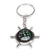 Compass Rudder Key Chain Glossy Alloy Keychain Keyrings Gifts