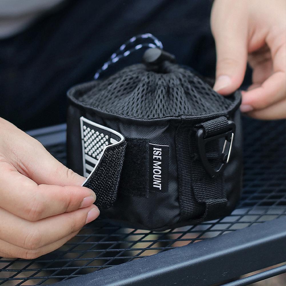 

Black Canister Bag Multi-Purpose Portable Tank Storage Bag Hanging Drawstring Bag Camping Picnic Accessories China Mainland