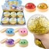 Glitter Dumpling Mystery Box: 6 Colors Random Stress Balls, Aesthetic Desktop Sensory Toy, Creative Office Fidget Gift