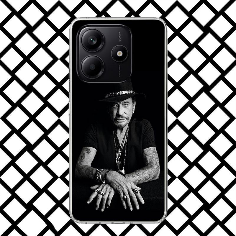 Johnny Hallyday Music Phone Case for Xiaomi Redmi Note 15 14 14S 13 12 12S 11 Pro Plus 11E 11T 11S 10S 5G Soft Cover Fundas Redm