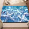 2D Unterwasser-Krokodil Fußmatte Realistische Krokodil-Poolszene Rutschfeste Eingangsteppich Wilde Wasser-Abenteuer Dekoration Boden Teppich
