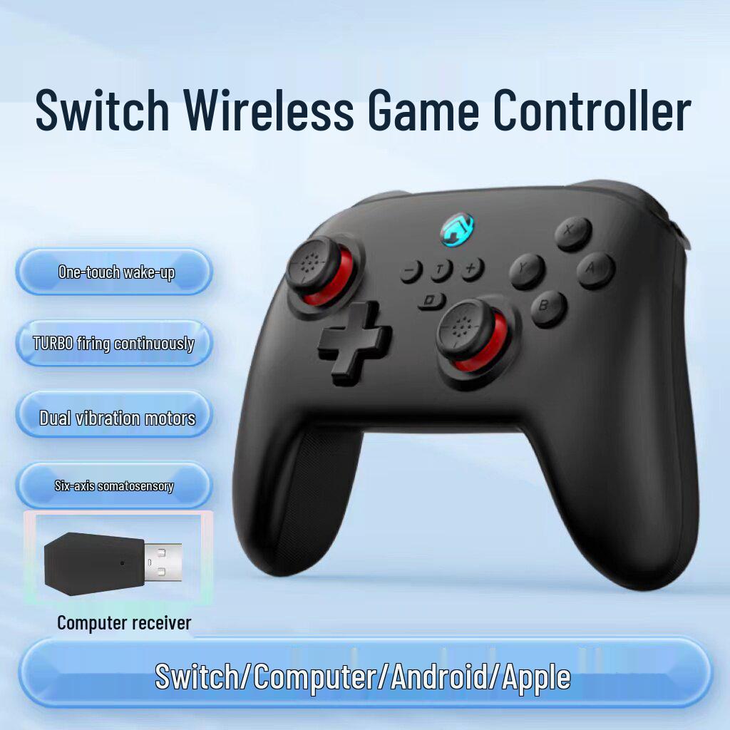 Switch Pro Wireless Bluetooth Controller with Six-Axis Motion, Dual Vibration & Macro Programming