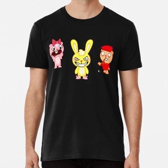 Happy Tree Friends T-Shirt Tee Top Unisex Made in the USA 100% Cotton T-shirt Mens Tees Top 2XL