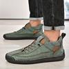 Men's Casual Leather Shoes,Ankle Boots Lightweight Loafers,Mid Top Walking Driving Shoes