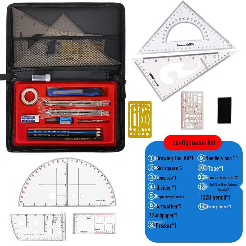 Professional Map Reading & Drawing Tool Kit