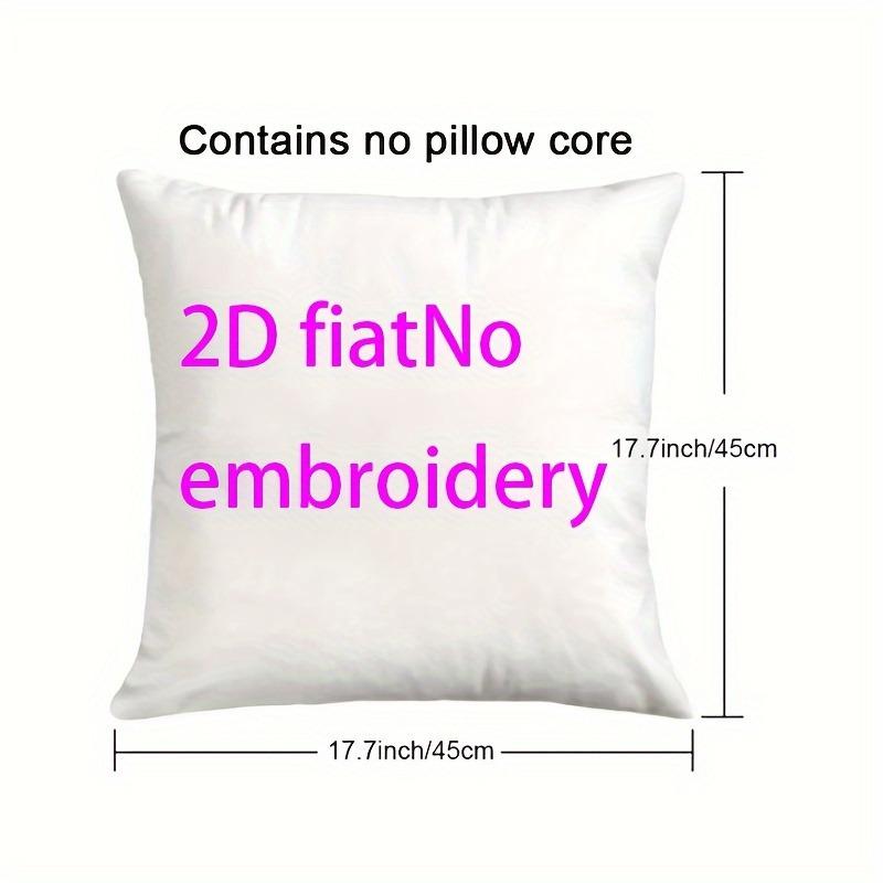 Adorable 2D Flat-Printed Dog Pillow Cover with Vibrant Flower Design Sofa Cushion Cover, Home Decoration, 2D Printing