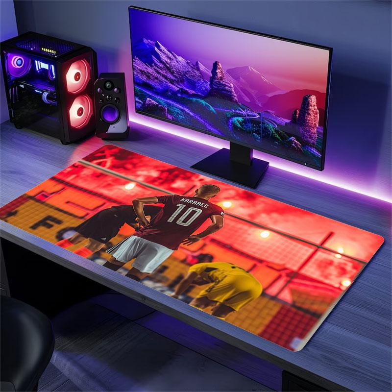 Adam Karabec Mouse Pad, Large Gaming Desk Mat, Non-slip XXL Mousepad for Laptop & Tablet, Mini PC Playmat with Stitched Edges