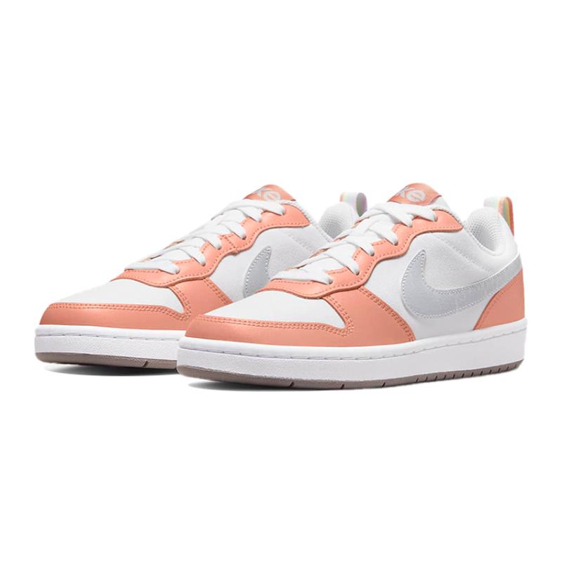 Nike Court Borough Low 2 SE White Light Madder Root GS Sneakers DM1216-100